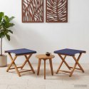 VidaXL Fotel ogrodowy 2 pcs Lite Drewno Eukaliptusowe niebieski
