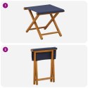 VidaXL Fotel ogrodowy 2 pcs Lite Drewno Eukaliptusowe niebieski
