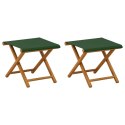 VidaXL Fotel ogrodowy 2 pcs Lite Drewno Eukaliptusowe zielony