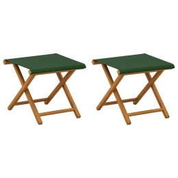 VidaXL Fotel ogrodowy 2 pcs Lite Drewno Eukaliptusowe zielony