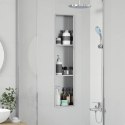 VidaXL Nisza prysznicowa srebrny 90 x 20 x 9,5 cm Stal nierdzewna