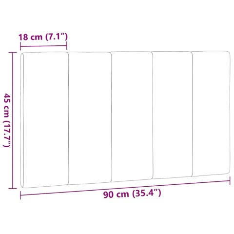 VidaXL Poduszka na wezgłowie, Hanko, kremowa, 90 cm, tkanina