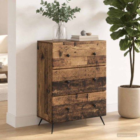 VidaXL Szafka z Szufladami 66 x 34,5 x 90 cm Drewno inżynieryjne