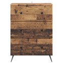 VidaXL Szafka z Szufladami 66 x 34,5 x 90 cm Drewno inżynieryjne