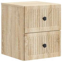 VidaXL Wisząca Szafka Nocna dąb Sonoma 33 x 34,5 x 40 cm
