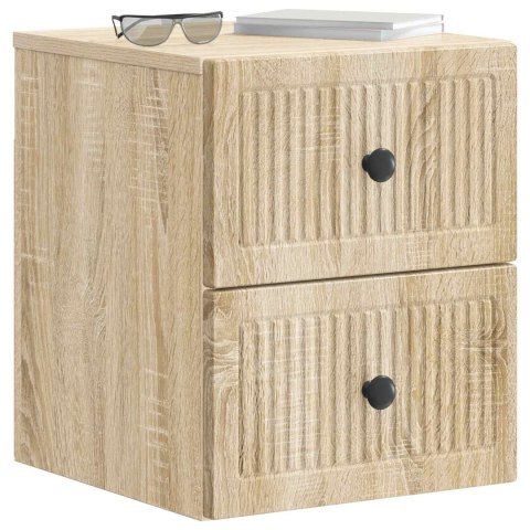 VidaXL Wisząca Szafka Nocna dąb Sonoma 33 x 34,5 x 40 cm