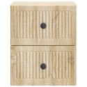 VidaXL Wisząca Szafka Nocna dąb Sonoma 33 x 34,5 x 40 cm