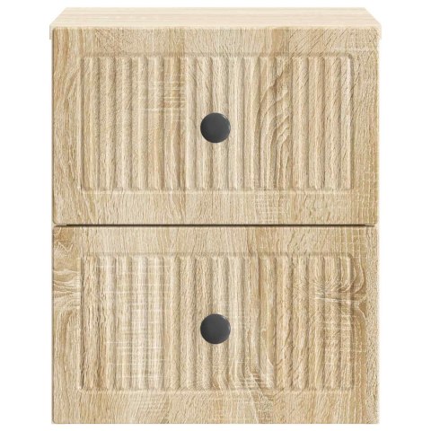 VidaXL Wisząca Szafka Nocna dąb Sonoma 33 x 34,5 x 40 cm