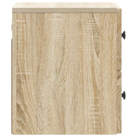 VidaXL Wisząca Szafka Nocna dąb Sonoma 33 x 34,5 x 40 cm