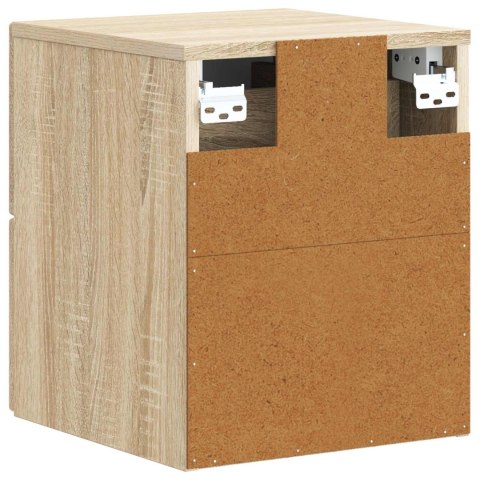 VidaXL Wisząca Szafka Nocna dąb Sonoma 33 x 34,5 x 40 cm