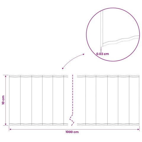 KRAWĘŻNIK DO TRAWNIKA 10 M X 10 CM STAL OCYNKOWANA SREBRNY