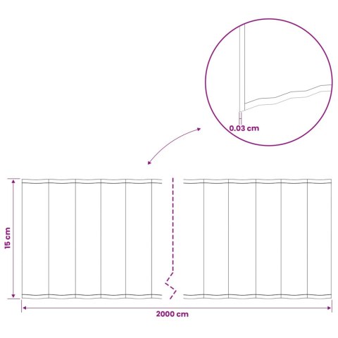 KRAWĘŻNIK DO TRAWNIKA 20 M X 15 CM STAL OCYNKOWANA SREBRNY