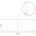 KRAWĘŻNIK DO TRAWNIKA 5 M X 15 CM STAL OCYNKOWANA SREBRNY