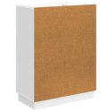 VidaXL Bufet Biały wysoki połysk 66 x 34,5 x 87 cm Drewno inżynieryjne