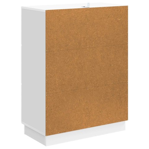VidaXL Bufet Biały wysoki połysk 66 x 34,5 x 87 cm Drewno inżynieryjne