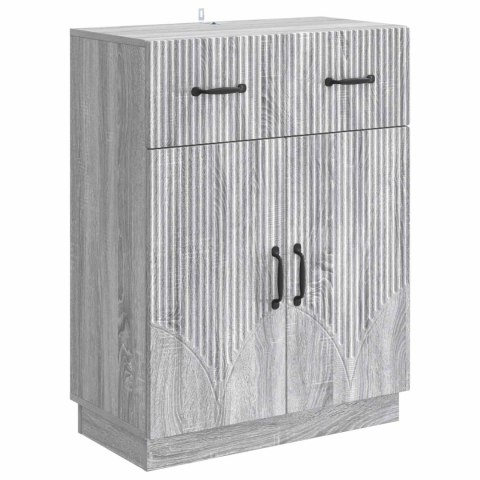 VidaXL Bufet Szary Sonoma 66 x 34,5 x 87 cm Drewno inżynieryjne