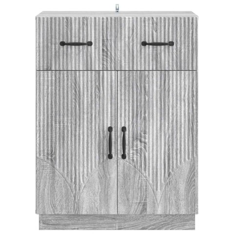 VidaXL Bufet Szary Sonoma 66 x 34,5 x 87 cm Drewno inżynieryjne