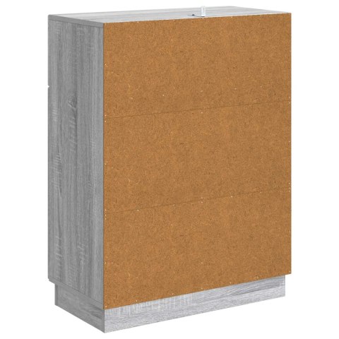 VidaXL Bufet Szary Sonoma 66 x 34,5 x 87 cm Drewno inżynieryjne