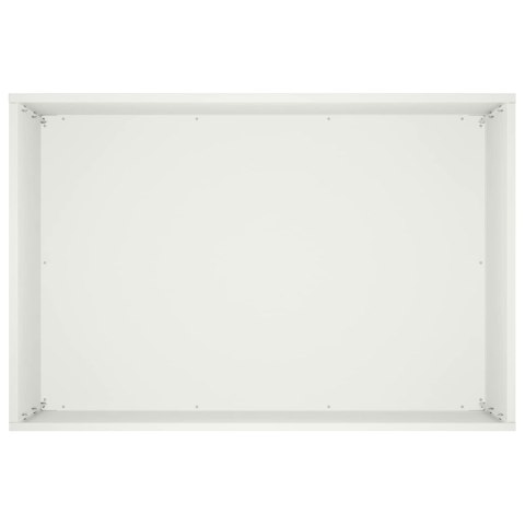 VidaXL Doniczka ogrodowa Biały 50 x 40 x 50 cm Stal zimnogięta