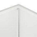 VidaXL Doniczka ogrodowa Biały 50 x 40 x 50 cm Stal zimnogięta