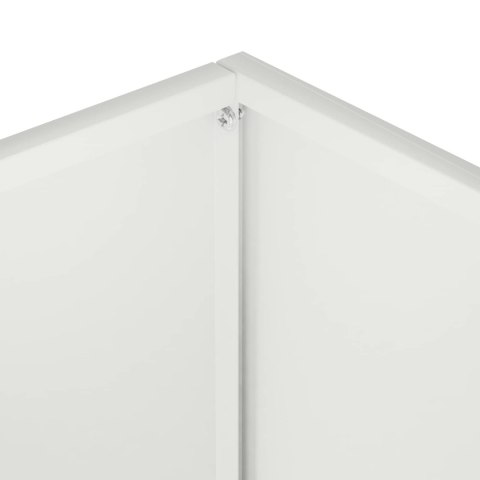 VidaXL Doniczka ogrodowa Biały 50 x 40 x 50 cm Stal zimnogięta