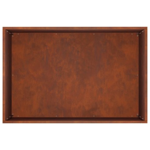 VidaXL Doniczka ogrodowa Rdzawy 50 x 40 x 50 cm Stal kortenowska