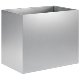 VidaXL Doniczka ogrodowa srebrny 50 x 40 x 50 cm Stal ocynkowana