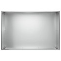 VidaXL Doniczka ogrodowa srebrny 50 x 40 x 50 cm Stal ocynkowana