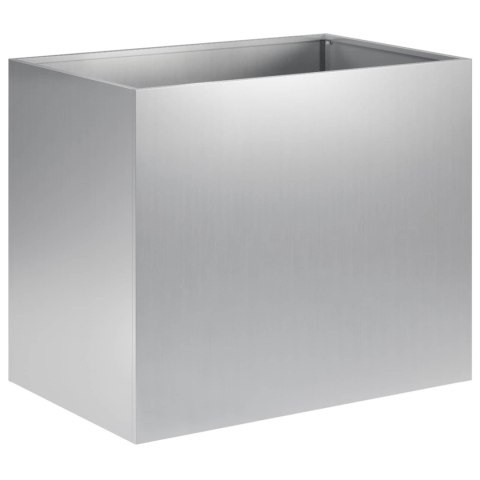 VidaXL Doniczka ogrodowa srebrny 60 x 40 x 50 cm Stal ocynkowana