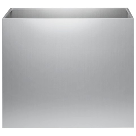 VidaXL Doniczka ogrodowa srebrny 60 x 40 x 50 cm Stal ocynkowana