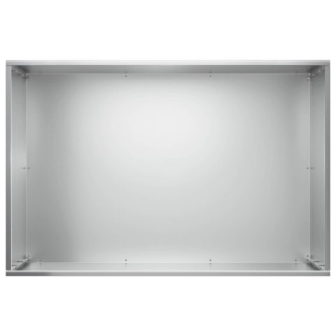 VidaXL Doniczka ogrodowa srebrny 60 x 40 x 50 cm Stal ocynkowana