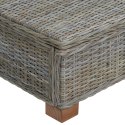 VidaXL Stolik kawowy GENDT Naturalny rattan Kubu Szary 67 x 60 x 30 cm