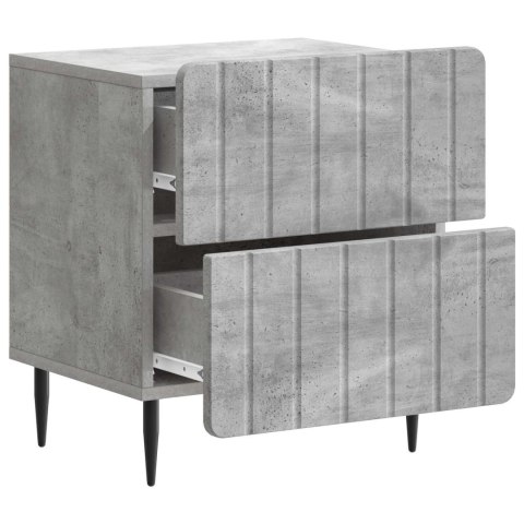 VidaXL Szafka Nocna Betonowy szary 43 x 34,5 x 49,5 cm