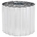 KRAWĘŻNIK DO TRAWNIKA 10 M X 15 CM STAL OCYNKOWANA SREBRNY