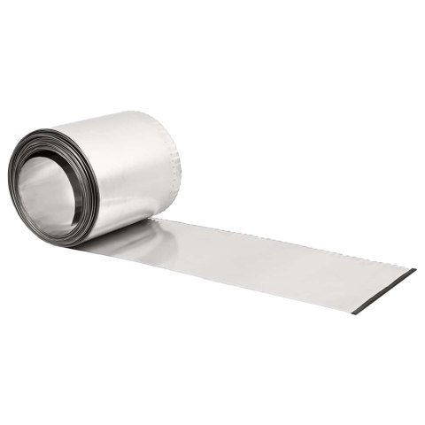 KRAWĘŻNIK DO TRAWNIKA 10 M X 20 CM STAL OCYNKOWANA SREBRNY