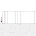 KRAWĘŻNIK DO TRAWNIKA 10 M X 25 CM STAL OCYNKOWANA SREBRNY