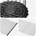 KRAWĘŻNIK DO TRAWNIKA 5 M X 10 CM STAL OCYNKOWANA SREBRNY