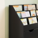 VidaXL Biblioteczka dla dzieci z szufladą Czarny 60 x 29,5 x 69 cm