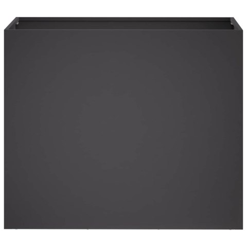VidaXL Doniczka ogrodowa 2 szt. Czarny 60 x 30 x 40 cm Stal zimnogięta