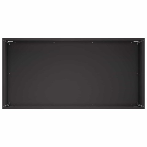 VidaXL Doniczka ogrodowa 2 szt. Czarny 60 x 30 x 50 cm Stal zimnogięta