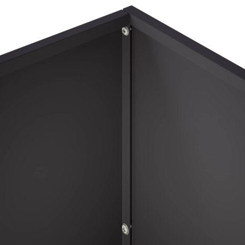 VidaXL Doniczka ogrodowa 2 szt. Czarny 60 x 30 x 50 cm Stal zimnogięta