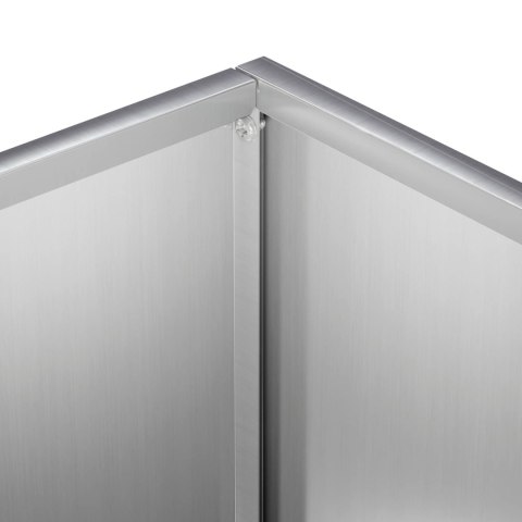 VidaXL Doniczka ogrodowa srebrny 50 x 40 x 40 cm Stal ocynkowana