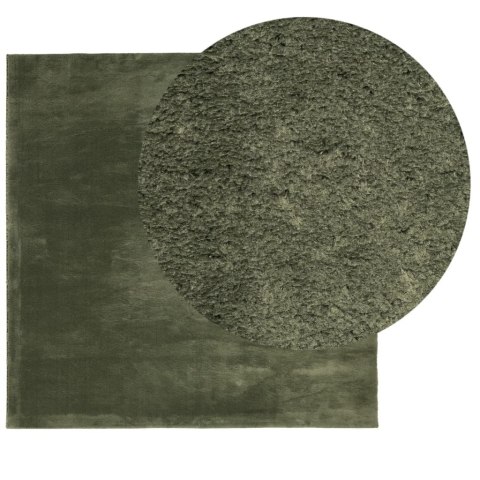 VidaXL Dywan HUARTE z krótkim włosiem, zielony, 200x200 cm