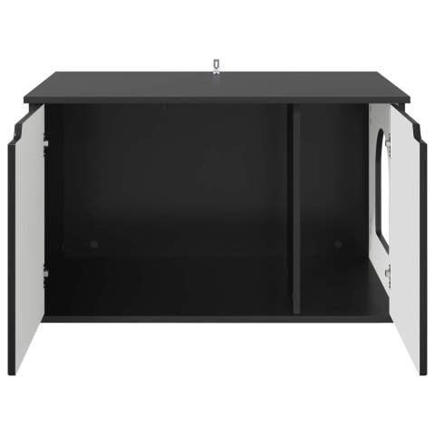VidaXL Koty Dom Czarny 85 x 55 x 50,5 cm Drewno inżynieryjne
