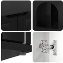 VidaXL Koty Dom Czarny 85 x 55 x 50,5 cm Drewno inżynieryjne