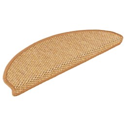 VidaXL Maty na schody samoprzylepne Sisal-Look 30 szt. 65x21x4cm Sisal