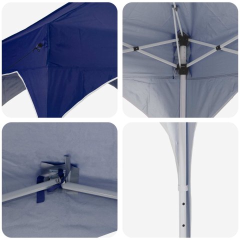 VidaXL Namiot imprezowy rozkładany 194 x 194 x 245 cm niebieski