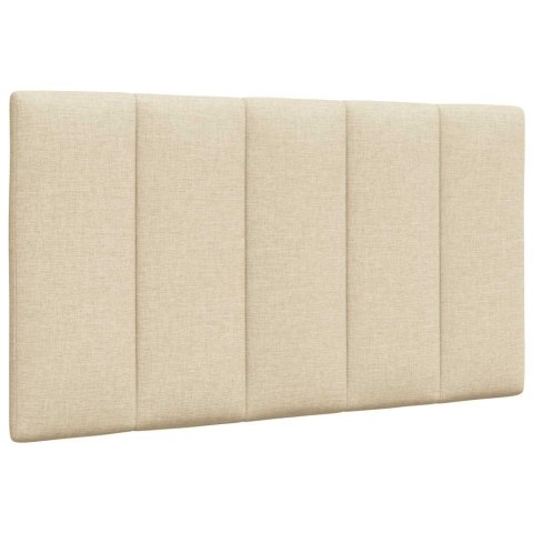 VidaXL Rama łóżka bez materaca Hanko Kremowa 90x200 cm Tkanina