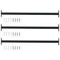 VidaXL Regulowany zabezpieczenie okienne 3 szt. 710 -1200 mm Stal