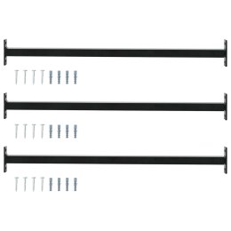VidaXL Regulowany zabezpieczenie okienne 3 szt. 710 -1200 mm Stal